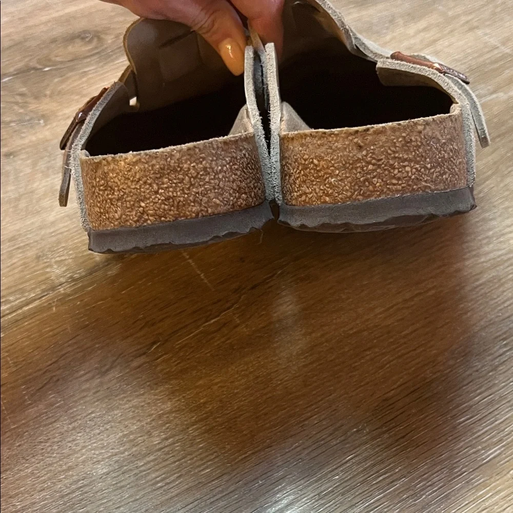 Birkenstock women’s Boston Suede Slip-Ons - taupe Size 40/9 - Picture 4 of 4
